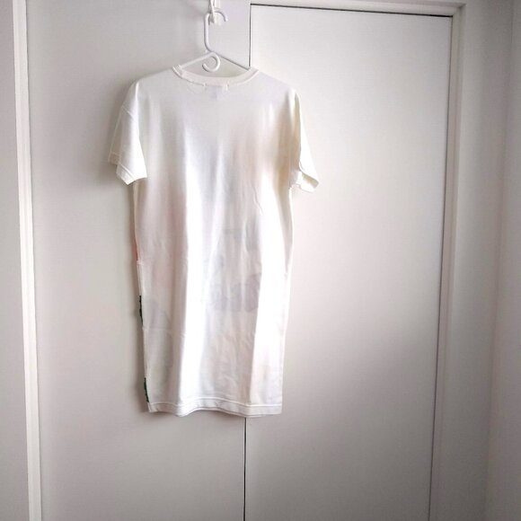 vintage 80s tshirt dress butterfly abstract sequin appliques EUC - Picture 2 of 6